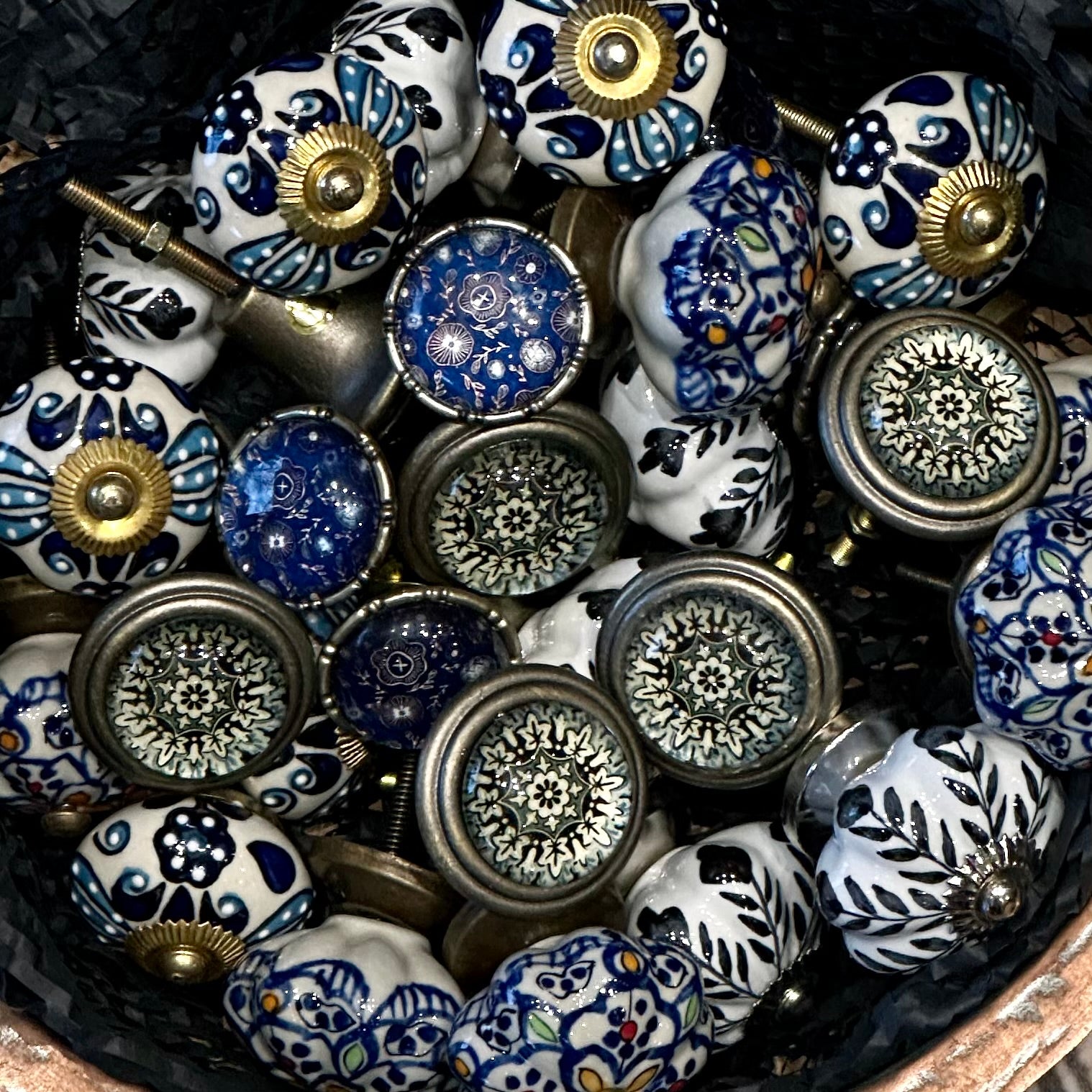 Hand Painted Ceramic Knobs