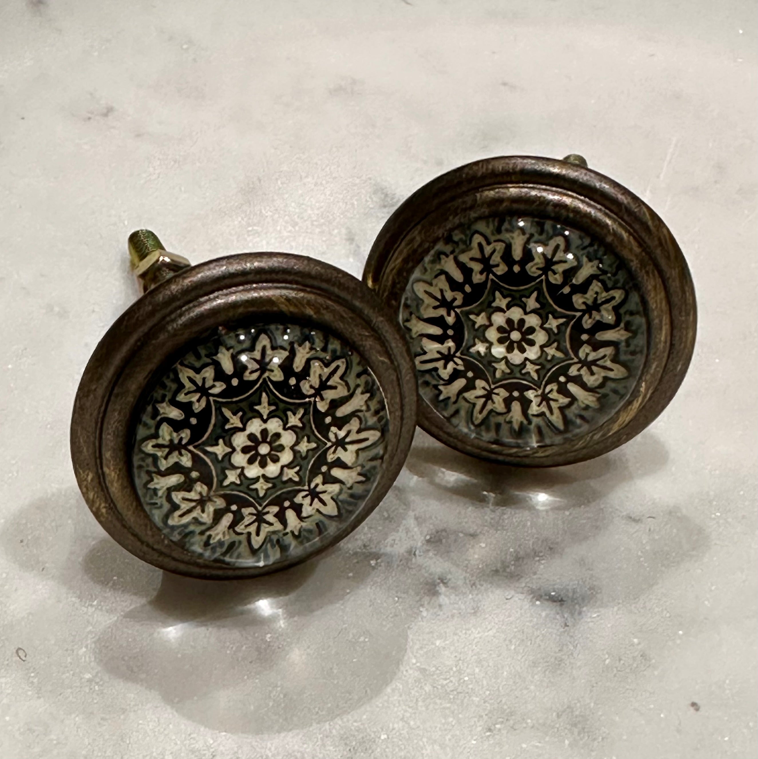Hand Painted Ceramic Knobs
