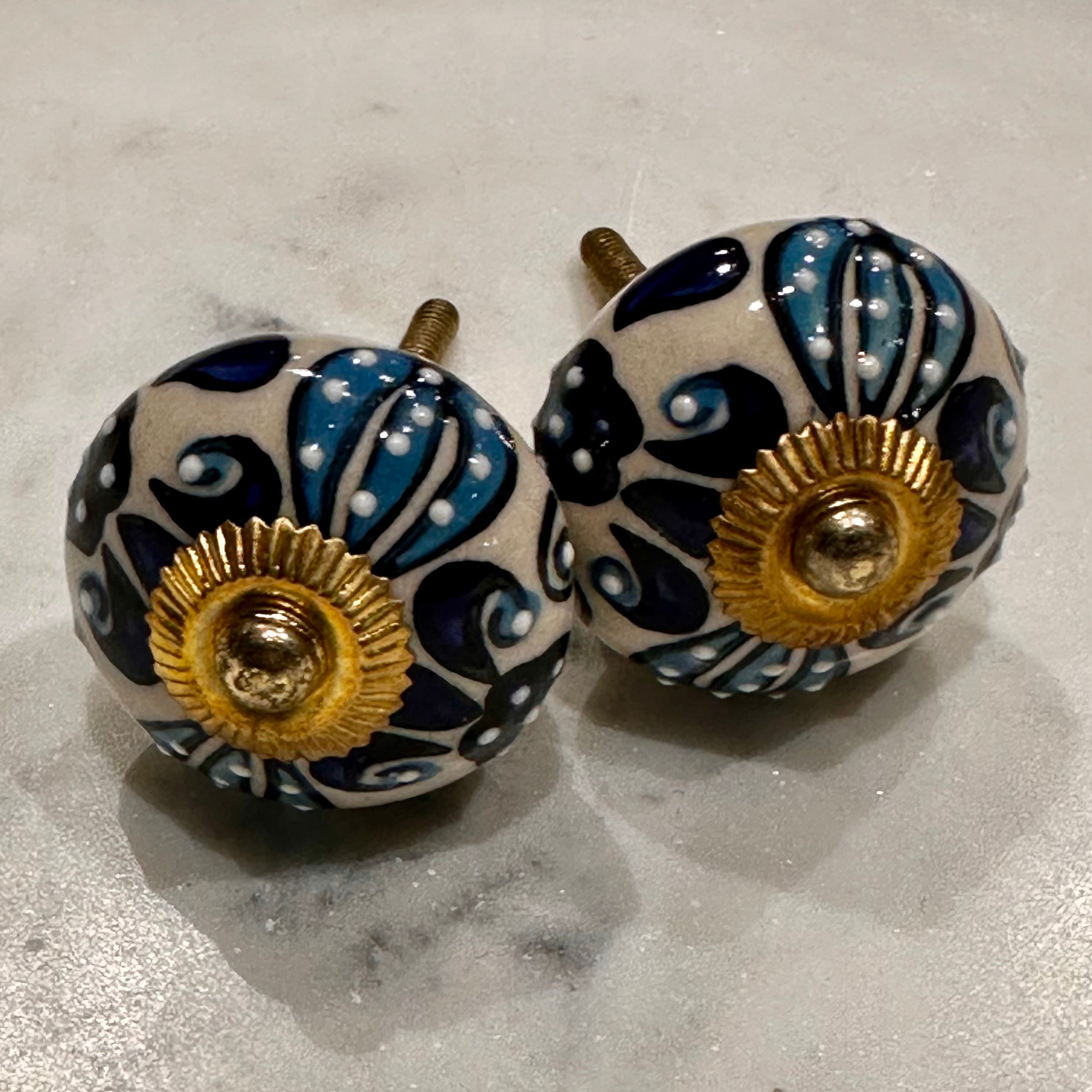 Hand Painted Ceramic Knobs