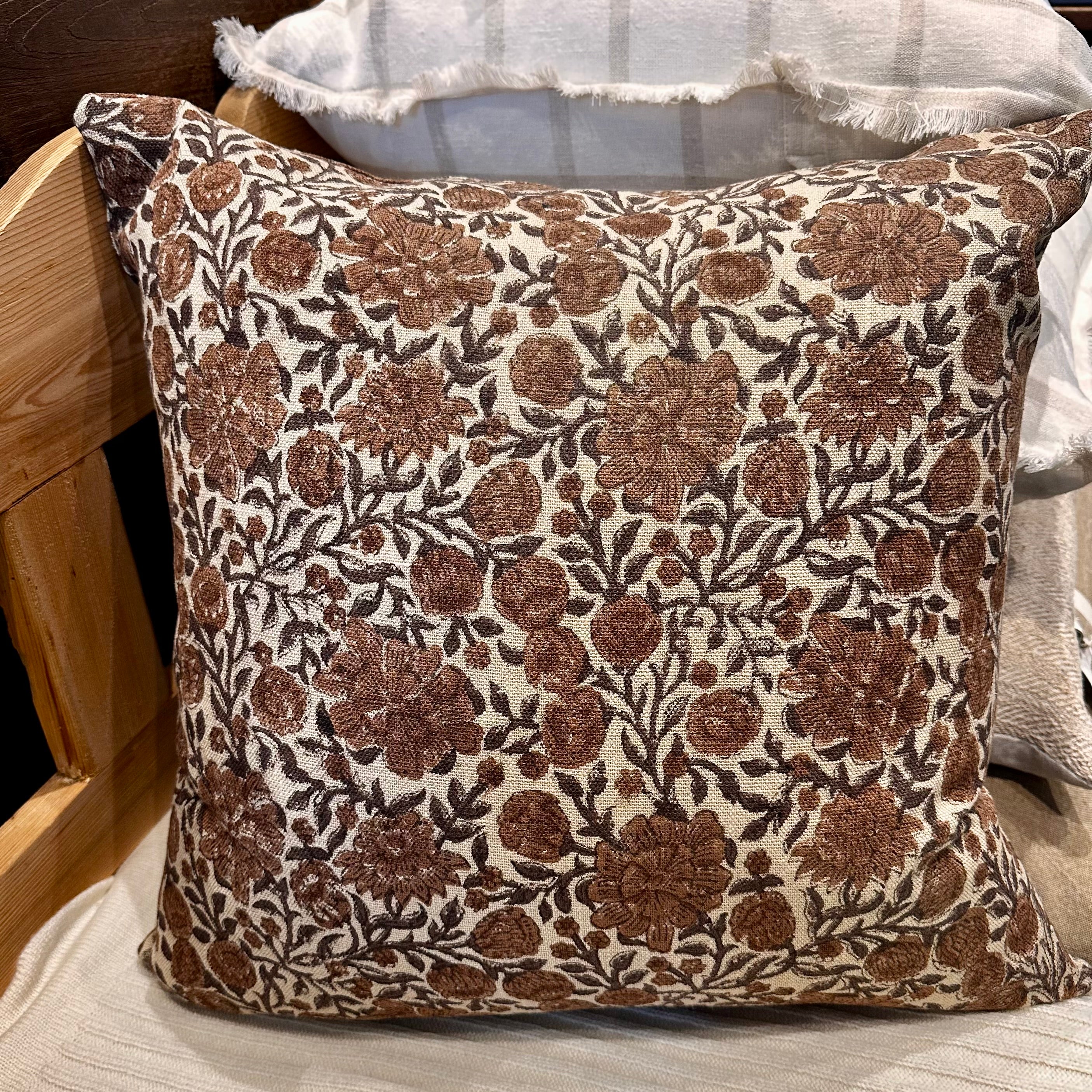 Abigail Blockprint cushion