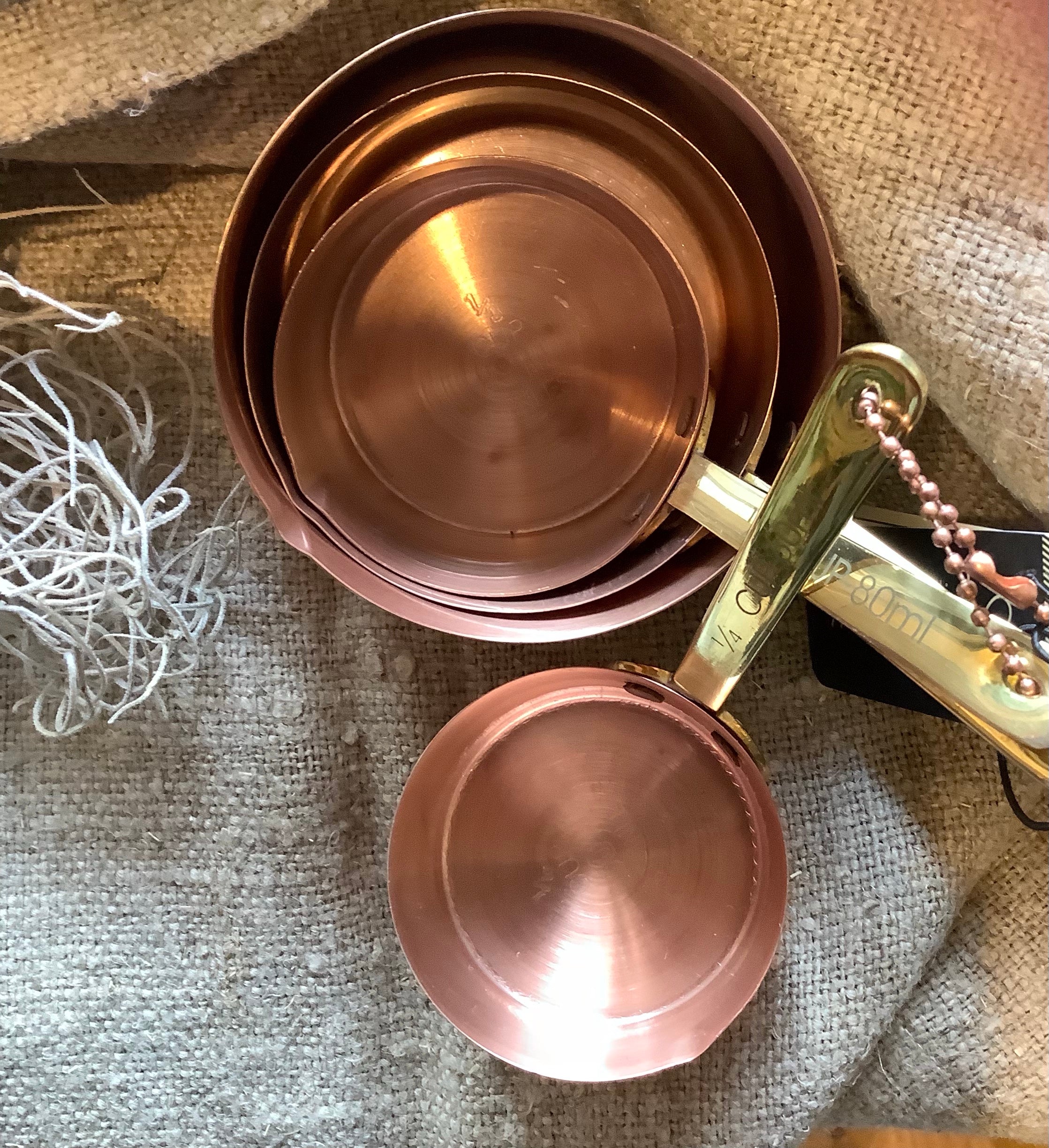 Copper/Brass Measuring Cups