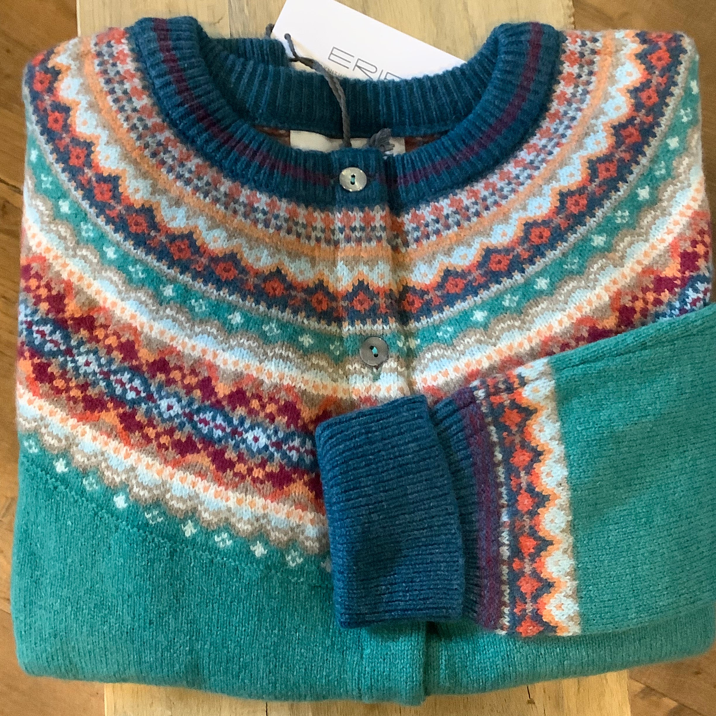Alpine Short Cardigan Emerald