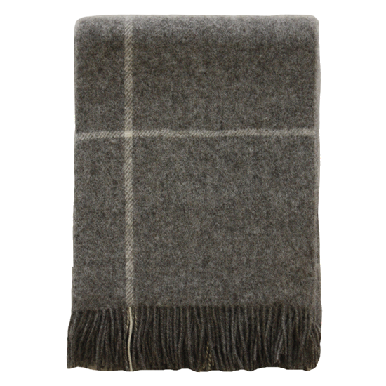 Porter Wool Throw Grey